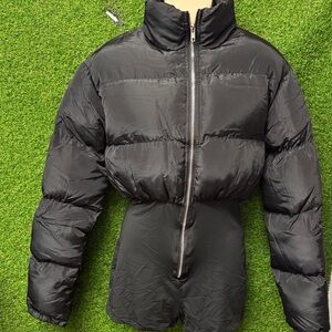 Women's Black Puffer Jacket